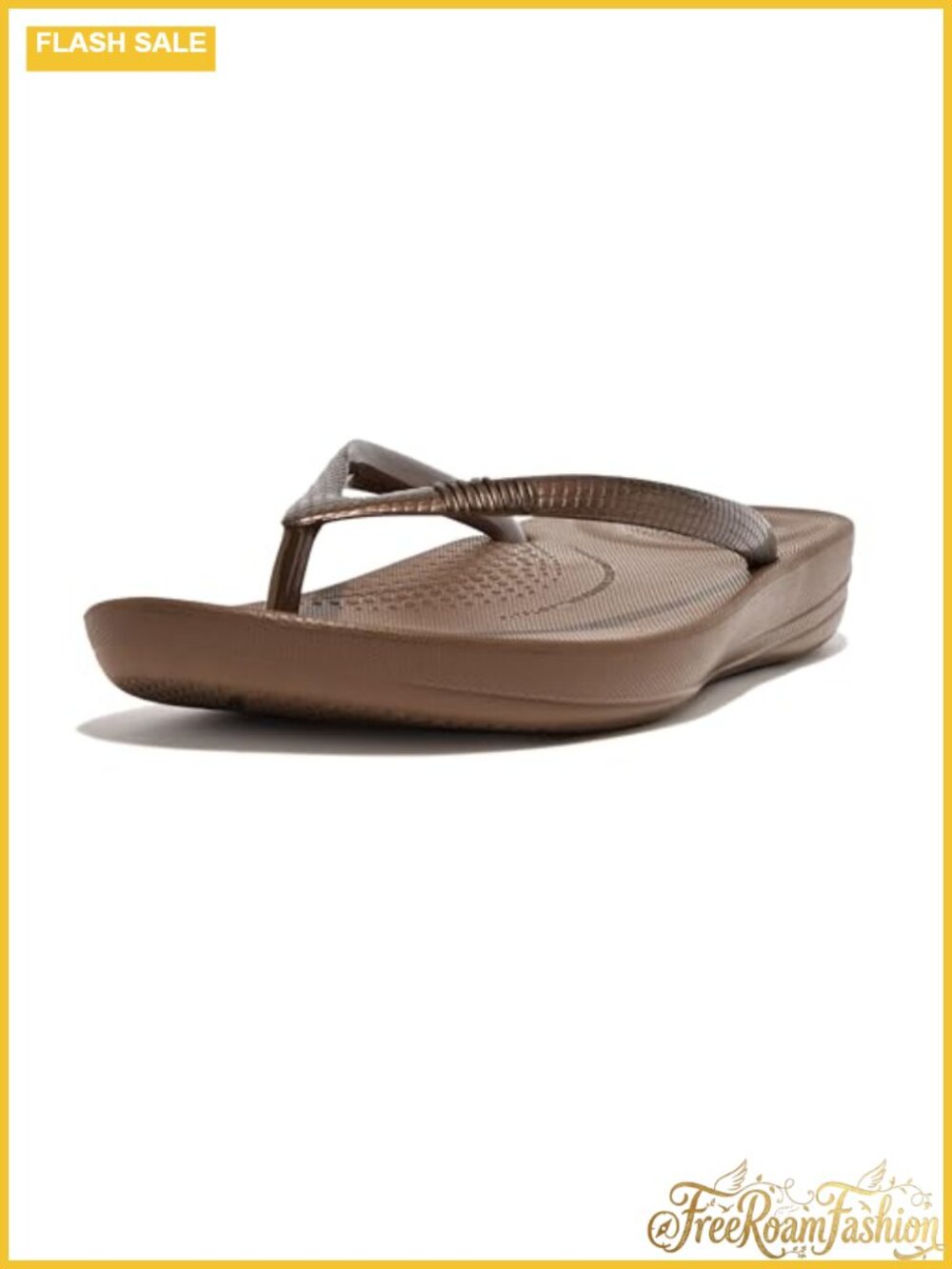 Ergonomic iQushion Flip-Flops with Arch Support & Waterproof Design